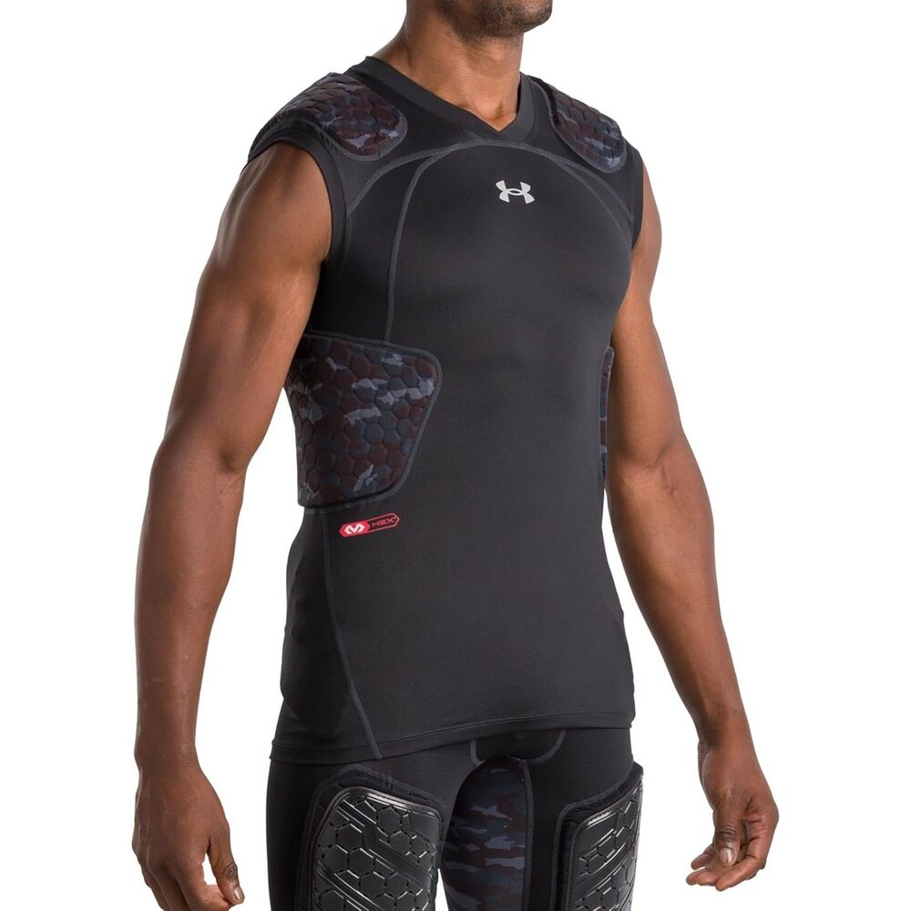Under Armour Gameday Pro 5-Pad Top, UA Compression Shirt Men Football, Sz XL NEW